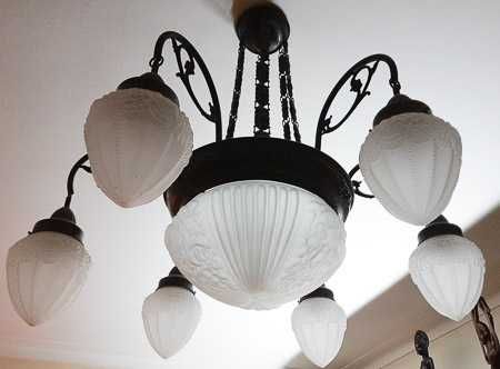 Candeeiro de tecto - estilo arte déco