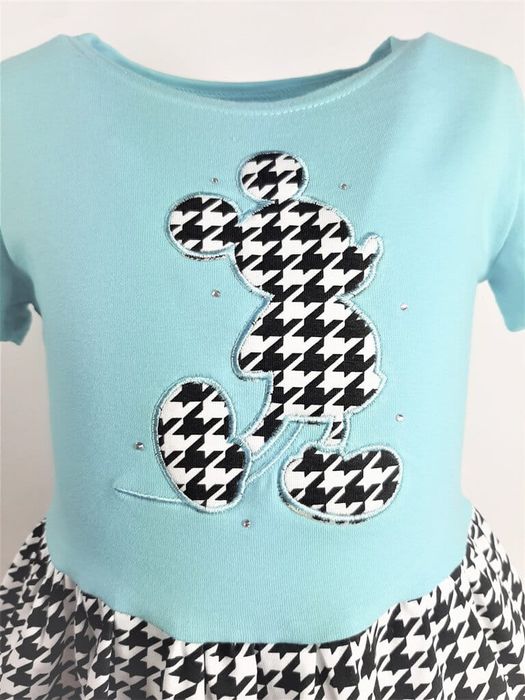 Bawełniana sukienka z krótkim rękawem Myszka Minnie Mickey 104