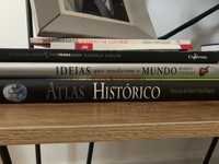 Livros Atlas histórico e ideias que mudaram o mundo