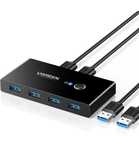 UGREEN USB 3.0 Switch – Partilha até 4 dispositivos entre 2 PCs!