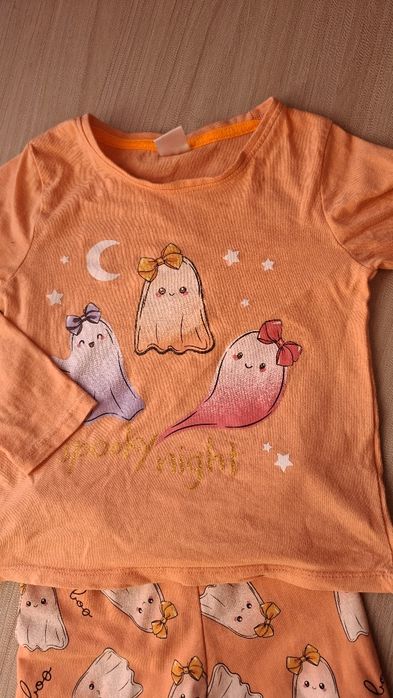 zestaw pomarańczowy dres 104 4-5 lat