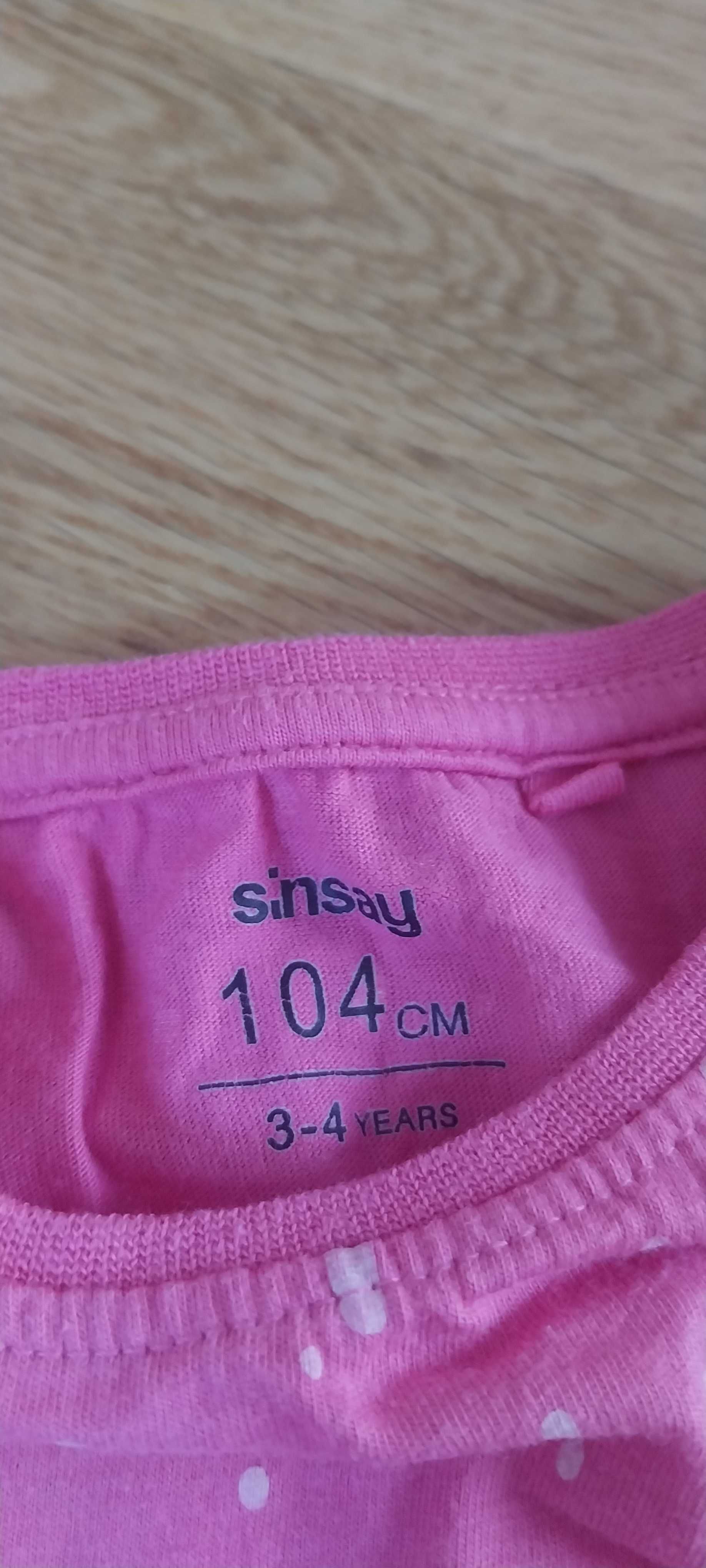 Koszulki dziewczęce rozm. 104, stan bdb.
