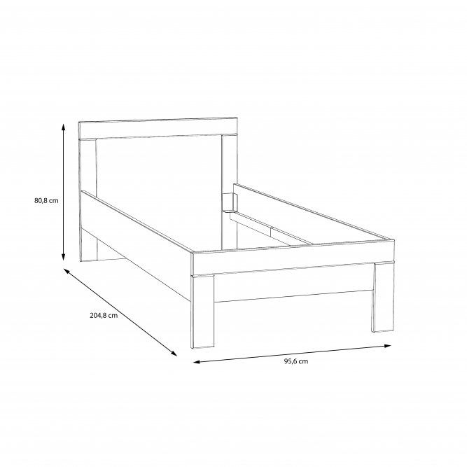Łóżko Snow Forte 90 x 200