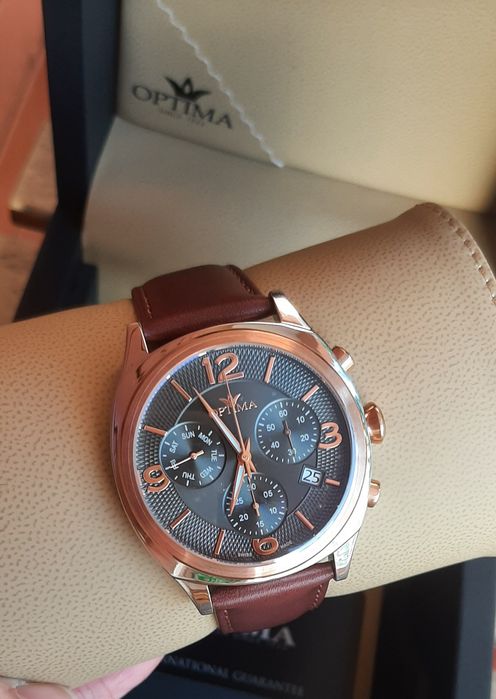 Relógio Homem "Optima Chronograph"