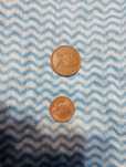 Zestaw 2 monet pensowych ( 2 + 1 pence )