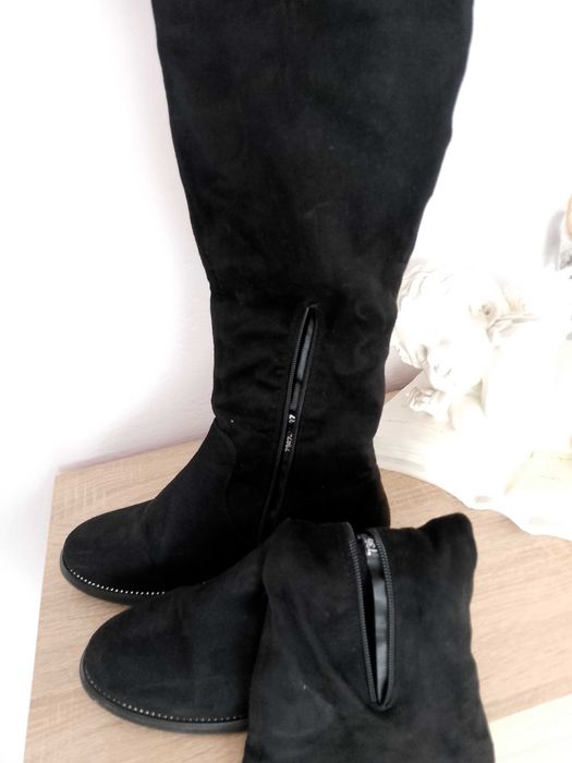 Długie kozaki damskie 37