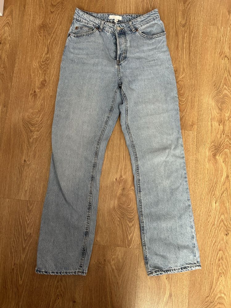 Damskie spodnie Straight High Jeans