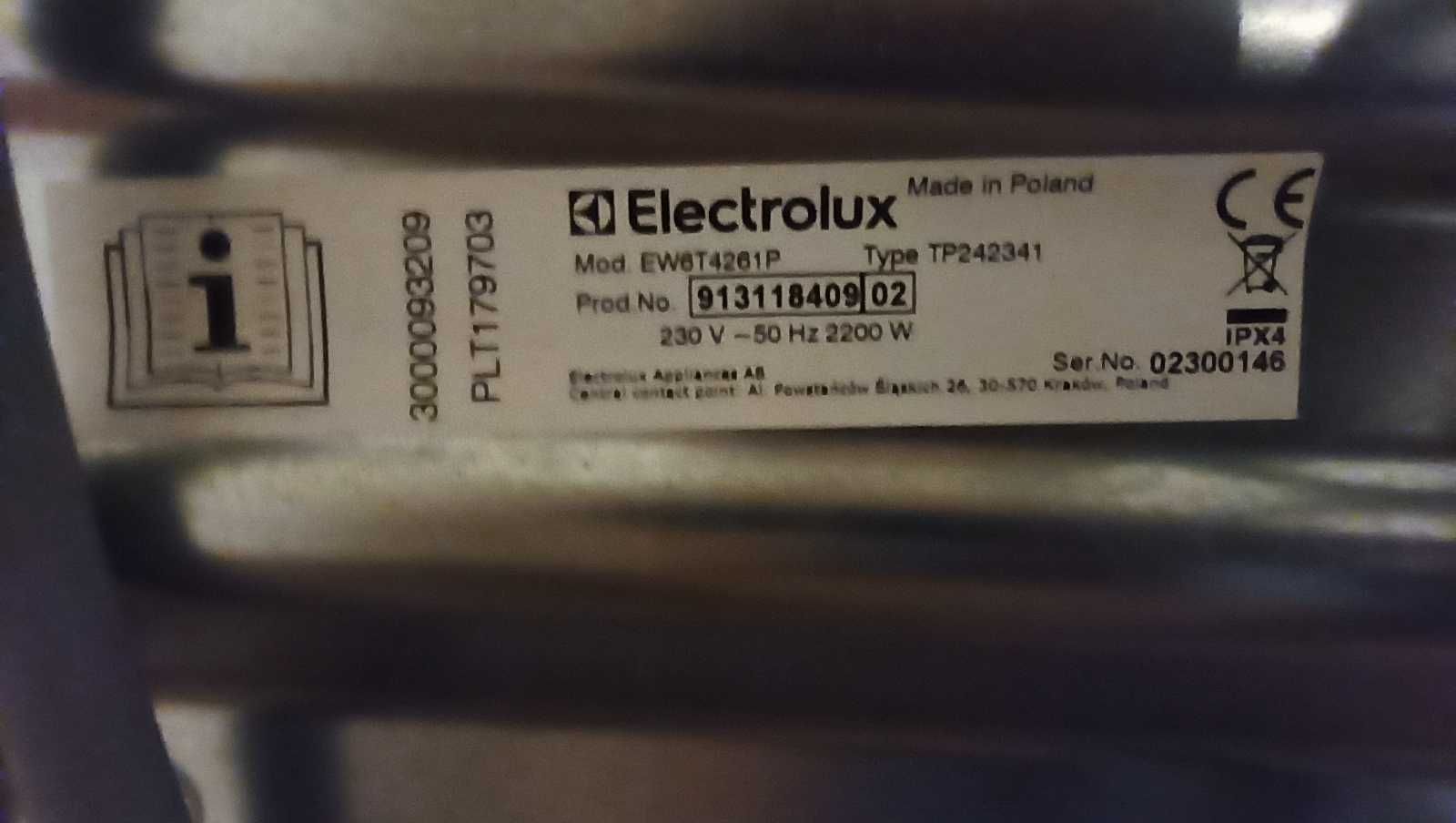 Pralka Electrolux  PerfectCare 600 uszkodzona