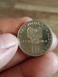 Sprzedam monete 10 zloty 1983 r Boleslaw Prus