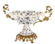 Ceramiczna Patera Dekoracyjna z Uchwytami Empire Cesarska Złota 182460