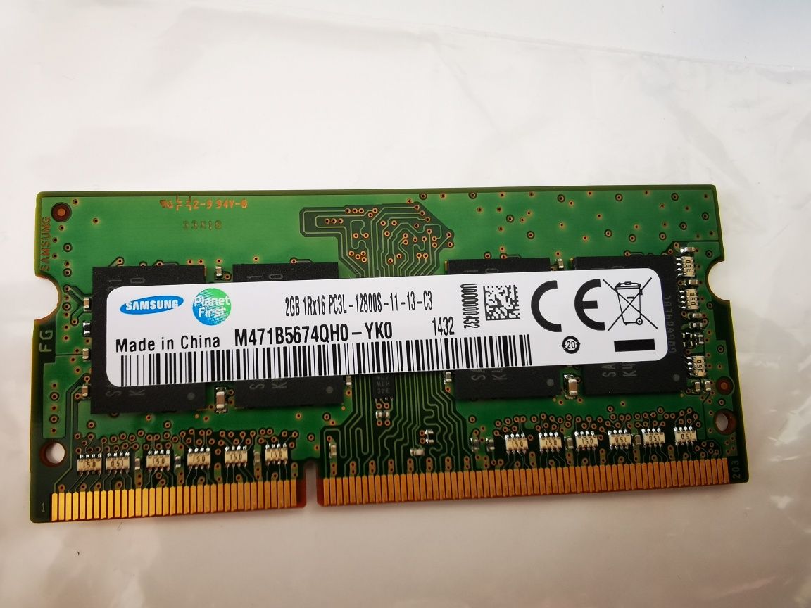 Pamięć do laptopa Samsung DDR3L SO-DIMM, 2GB, 1600MHz, CL11