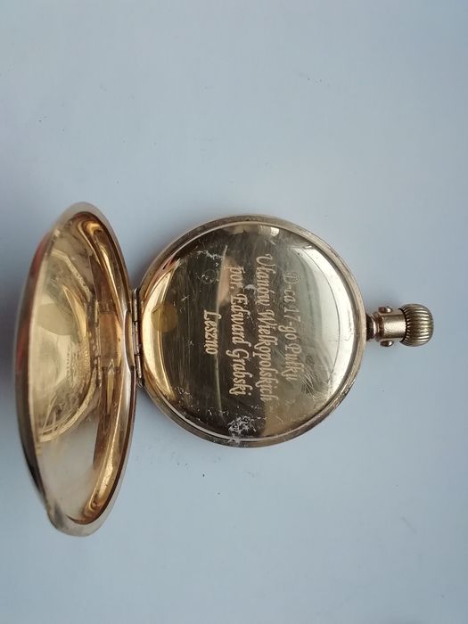 Zegarek męski kieszonkowy z dedykacją wojskową