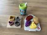 Zestaw zabawek m.in. Fisher Price - 2x sorter, 1x kubeczek, stan bdb