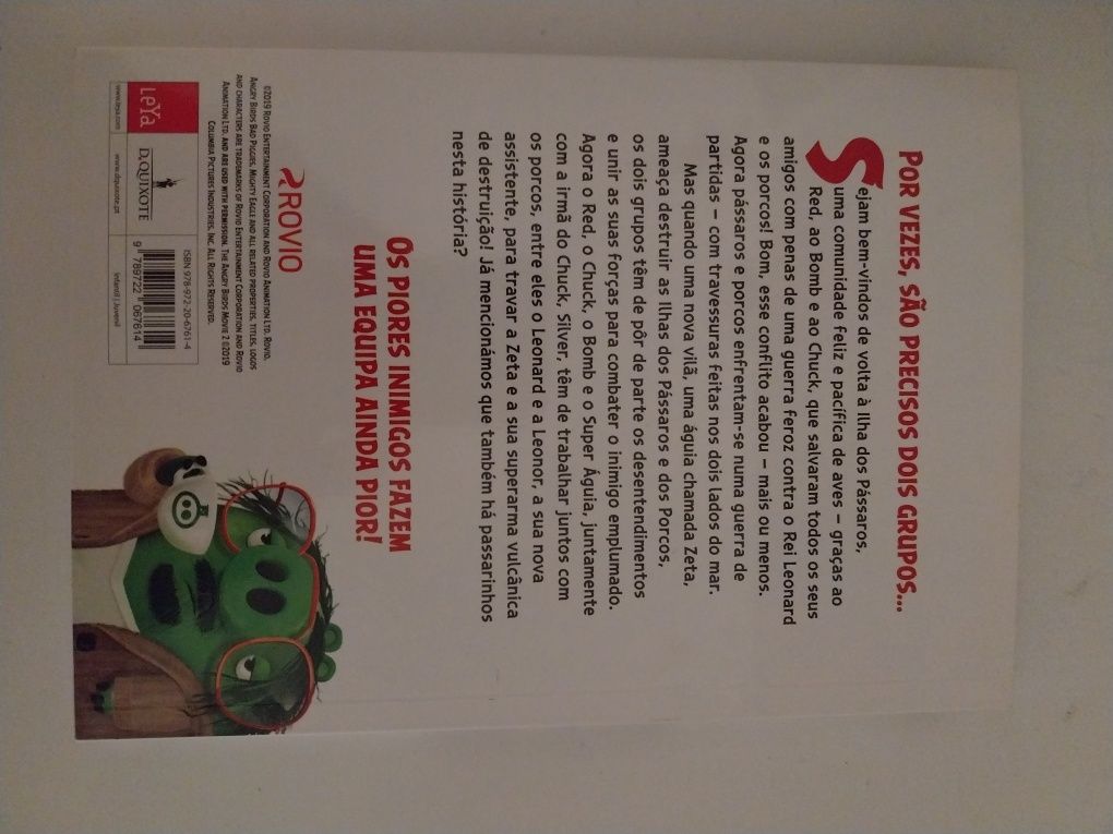 Livro "Angry Birds2 o filme"