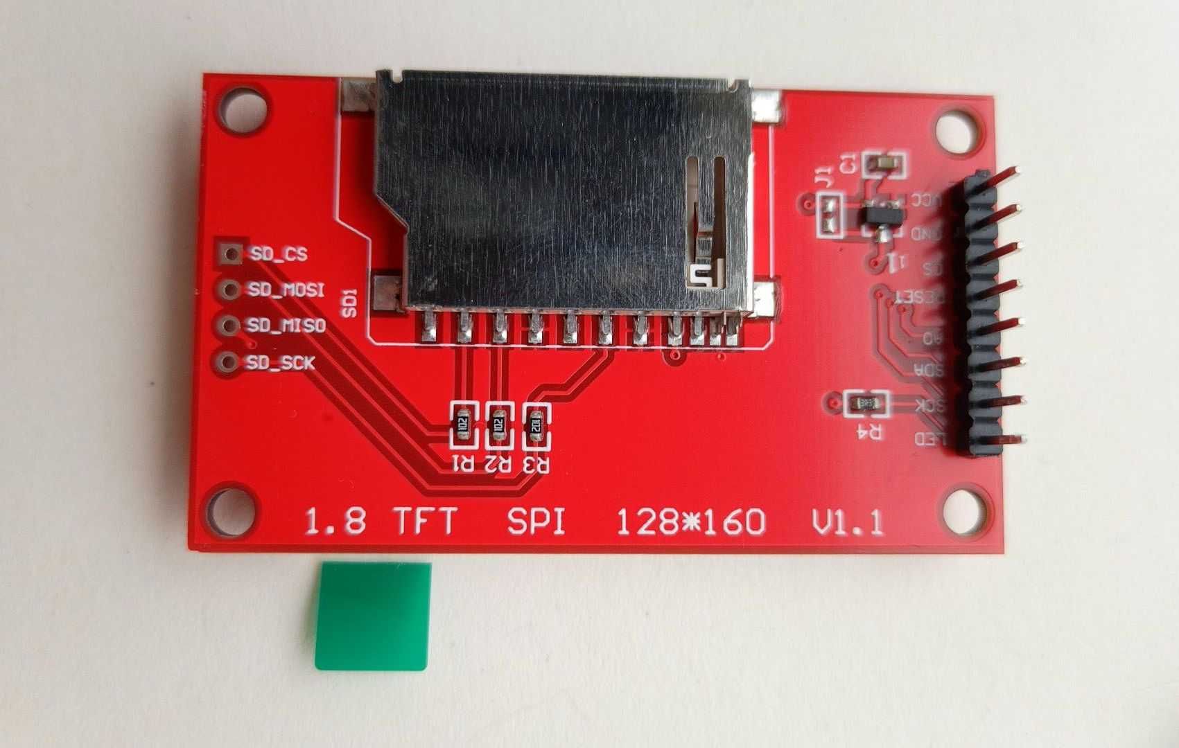 Arduino STM32 дисплей 1,8" 160x128 ST7735 SPI цвет 16/18 бит SD card