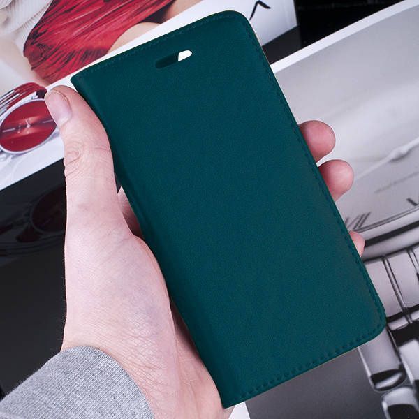 Etui Z Klapką Magnetic Samsung A13 5G / A04S Ciemnozielone