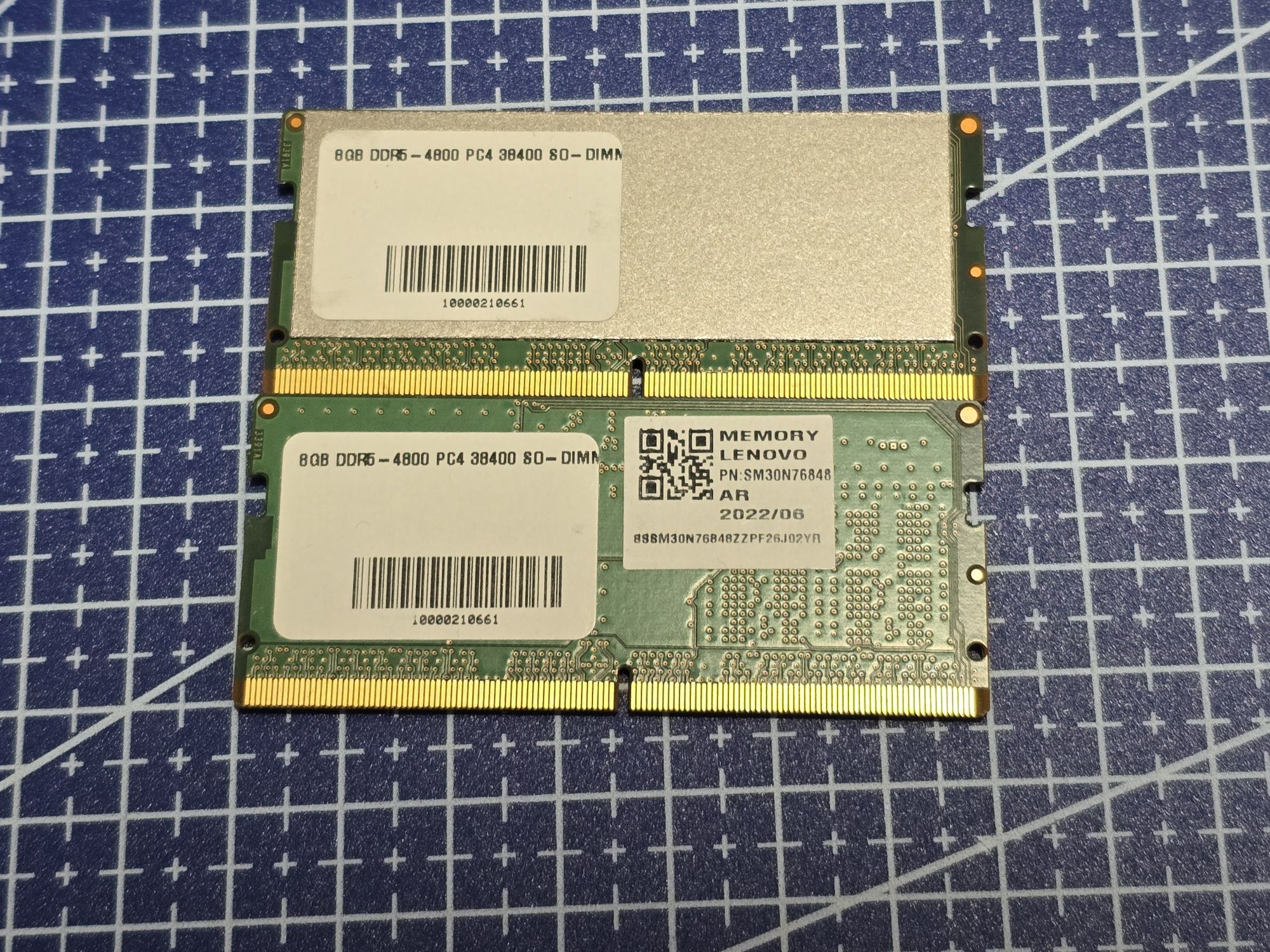 Оперативна пам'ять SO-DIMM DDR5 4800 16GB (2x8)