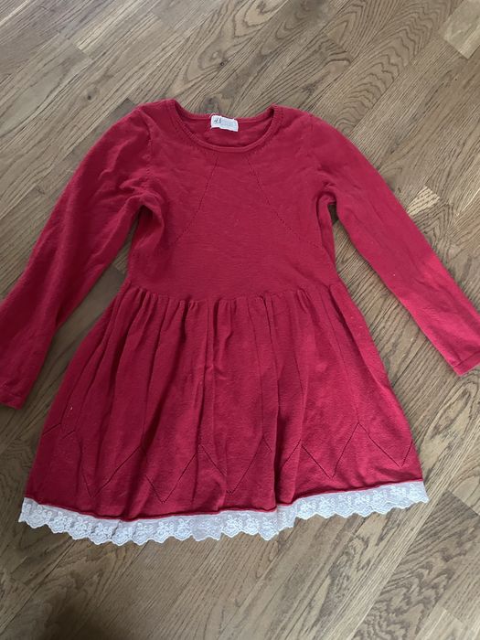 Sukienka świąteczna h&m sweterkowa na 122 - 128