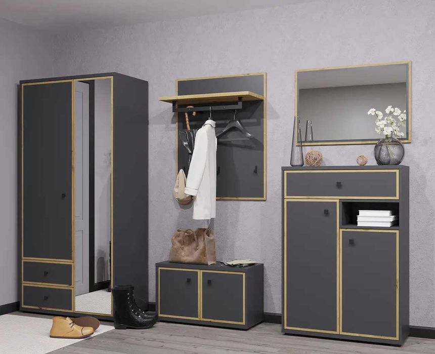 Шкаф распашной Ганновер 2Д2Ш с зеркалом