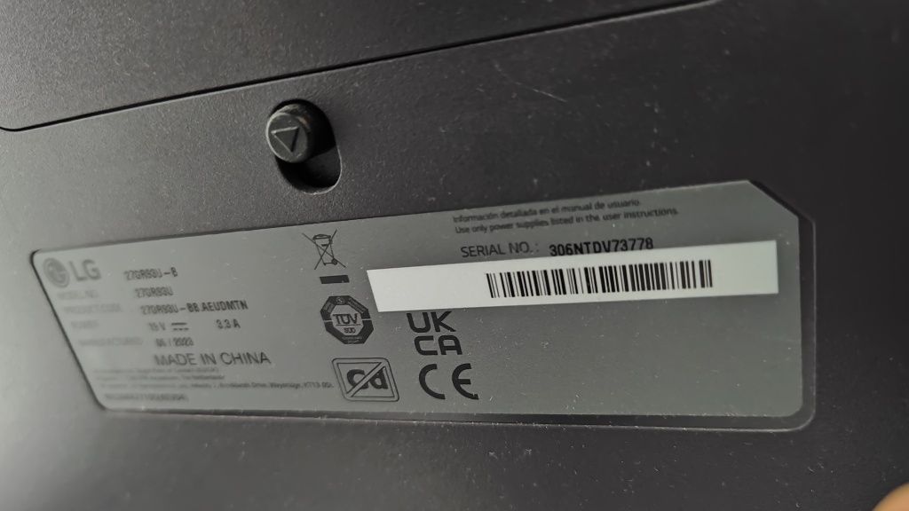 Monitor LG ultrager 27"