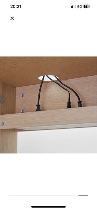 Biurko IKEA Micke 105x50  kolor dąb bielony