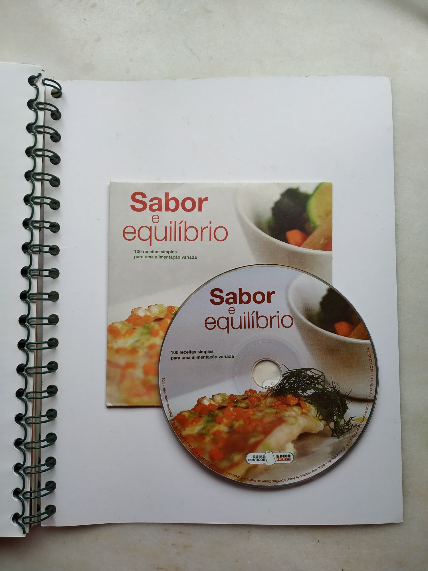 Livro de receitas com CD incluído (oferta dos portes)