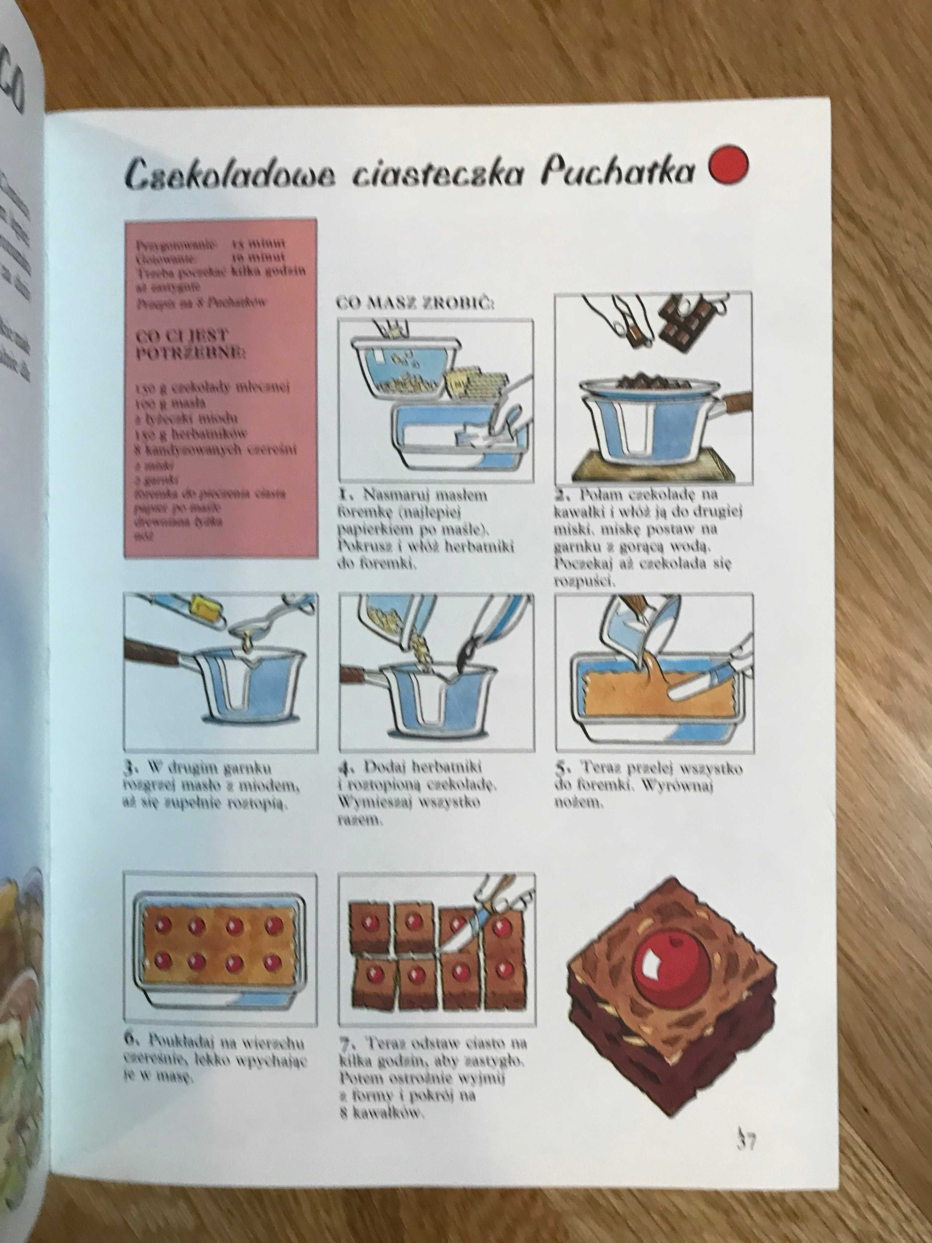 Walt Disney Książka Kucharska Kubusia Puchatka - kultowa UNIKAT