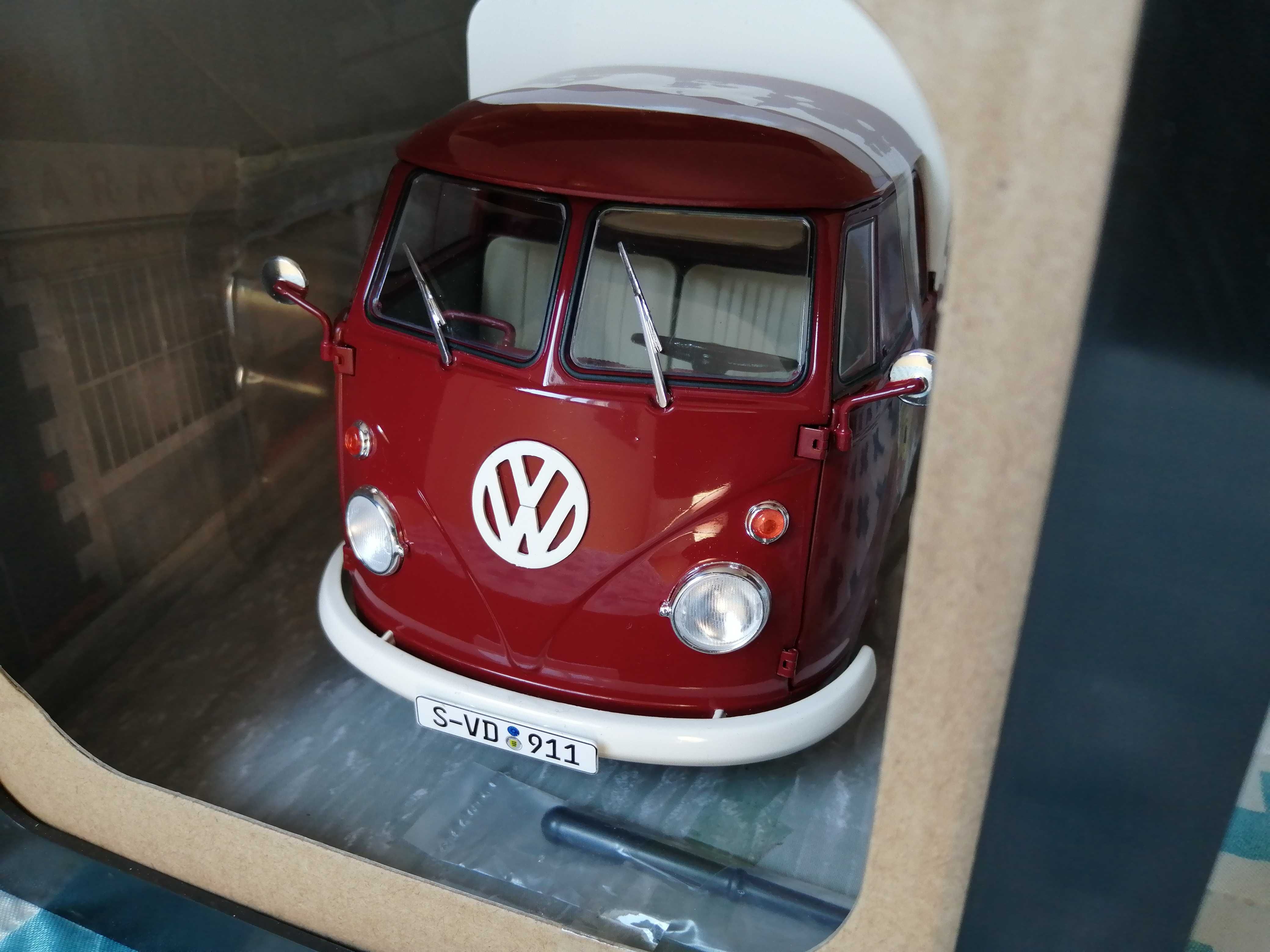 Solido 1/18 Volkswagen T1 Pick Up Porsche service 1950 Novo
