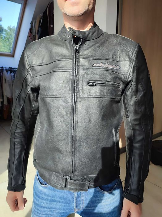 Kurtka skórzana motocyklowa męska rozmiar M/L