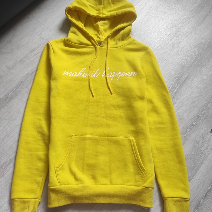 Жовте худі, реглан на флісі, худі на флісі