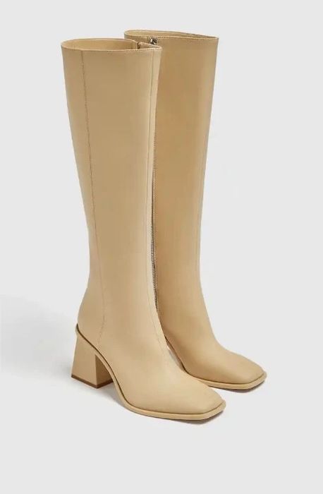 Botas knee high cru Pull & Bear