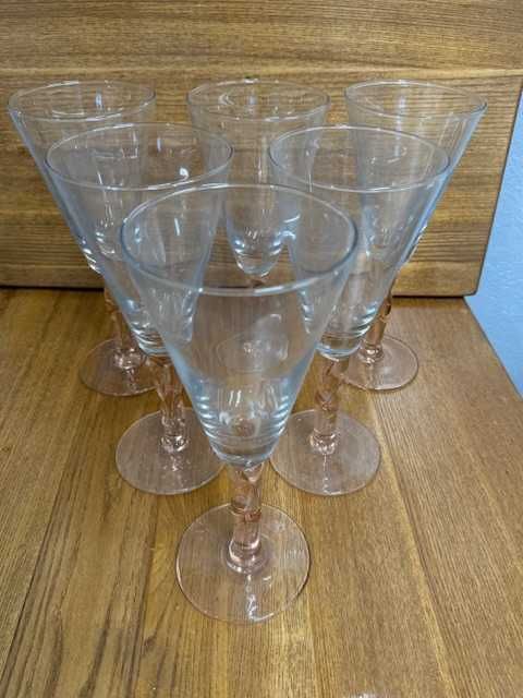 komplet 6 sztuk Puchary szklane do deserów 620 ml duże