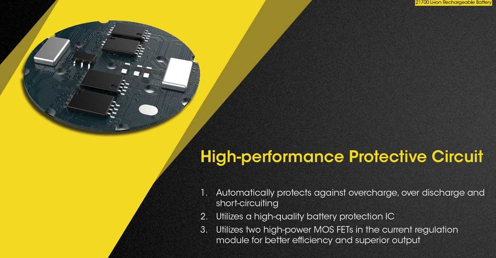 Акумулятор Nitecore 21700 NL2150 5000mAh