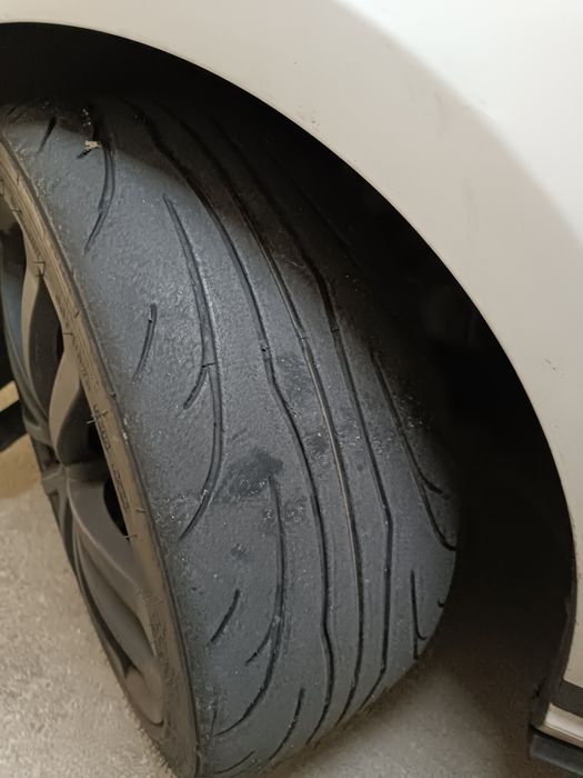 Jantes 18 5x112, com pneus semi-slicks