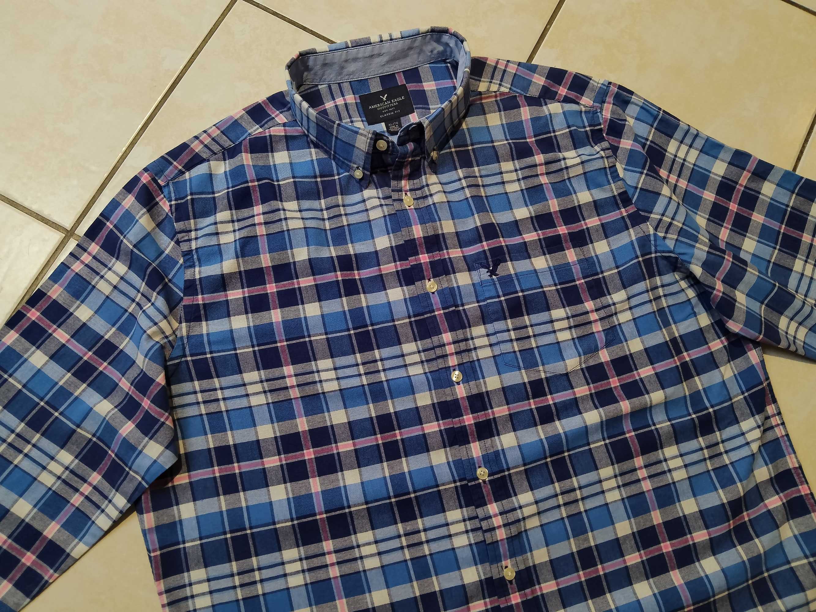 AMERICAN EAGLE USA - NOWA! z LOGO Koszula Męska rozmiar XXL