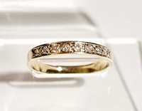 Золотое кольцо с бриллиантами. ct 0,13