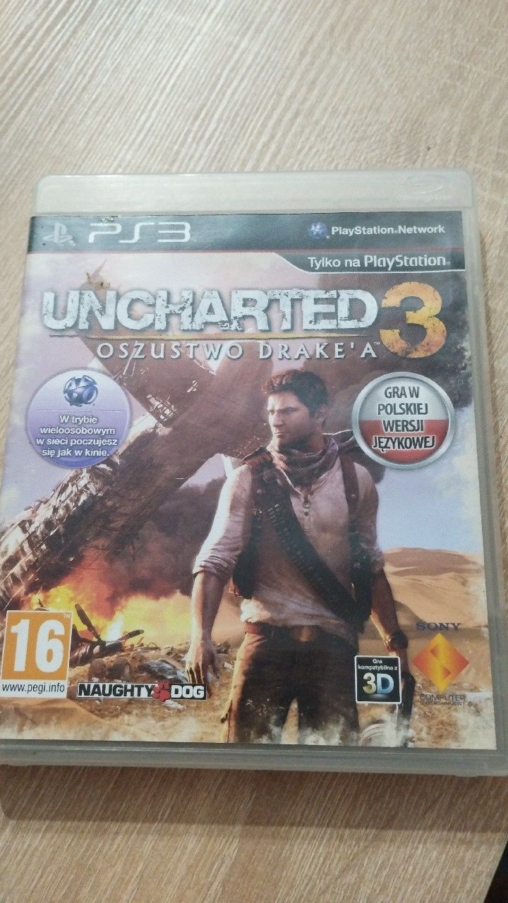 3 Gry PS3 uncharted 2, 3, Drake's Fortune