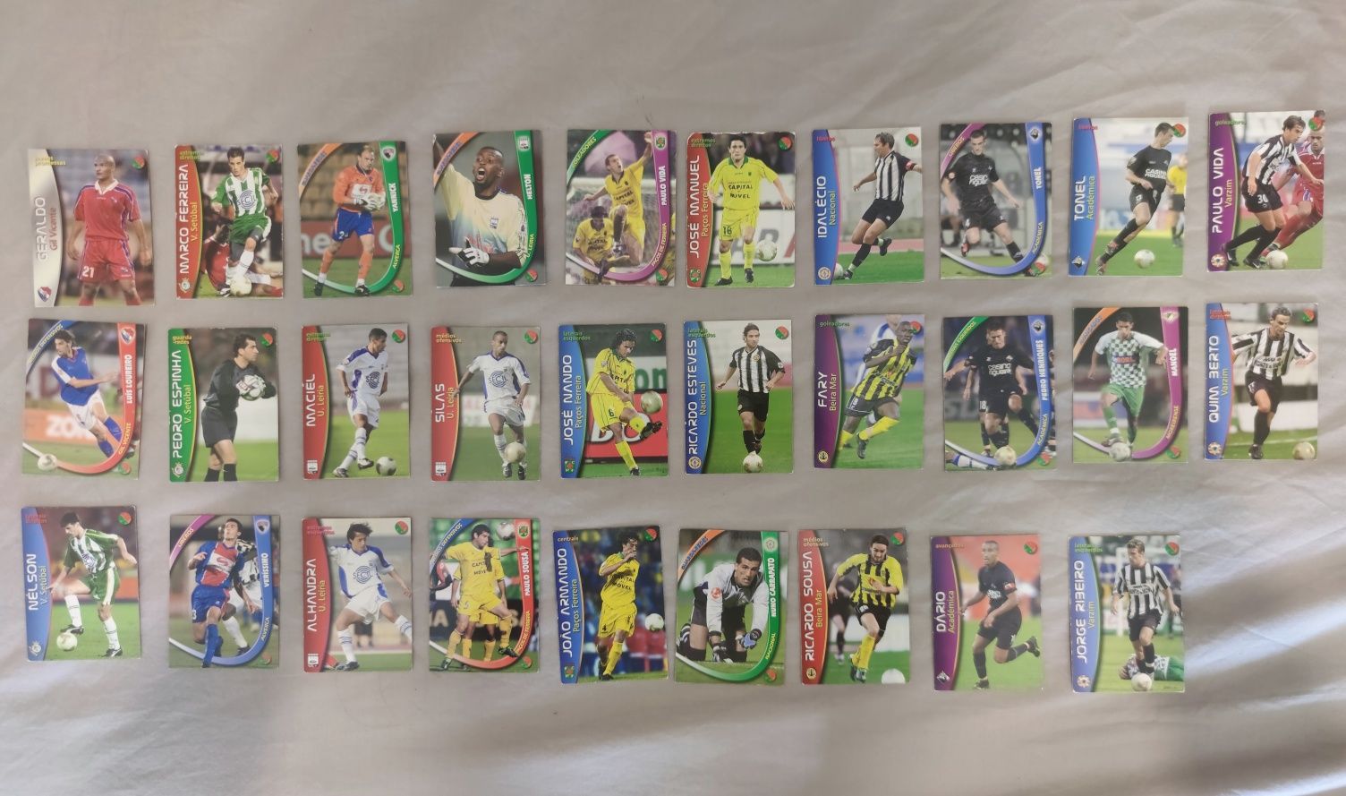 Cartas Panini 2002/2004 em excelente estado