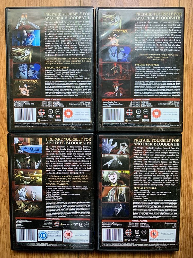 Hellsing Ultimate - 4 dvds - Animé