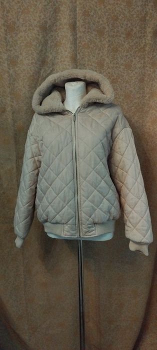 Kurtka bomberka beżowa oversize Sinsay rozm. XXS/XS