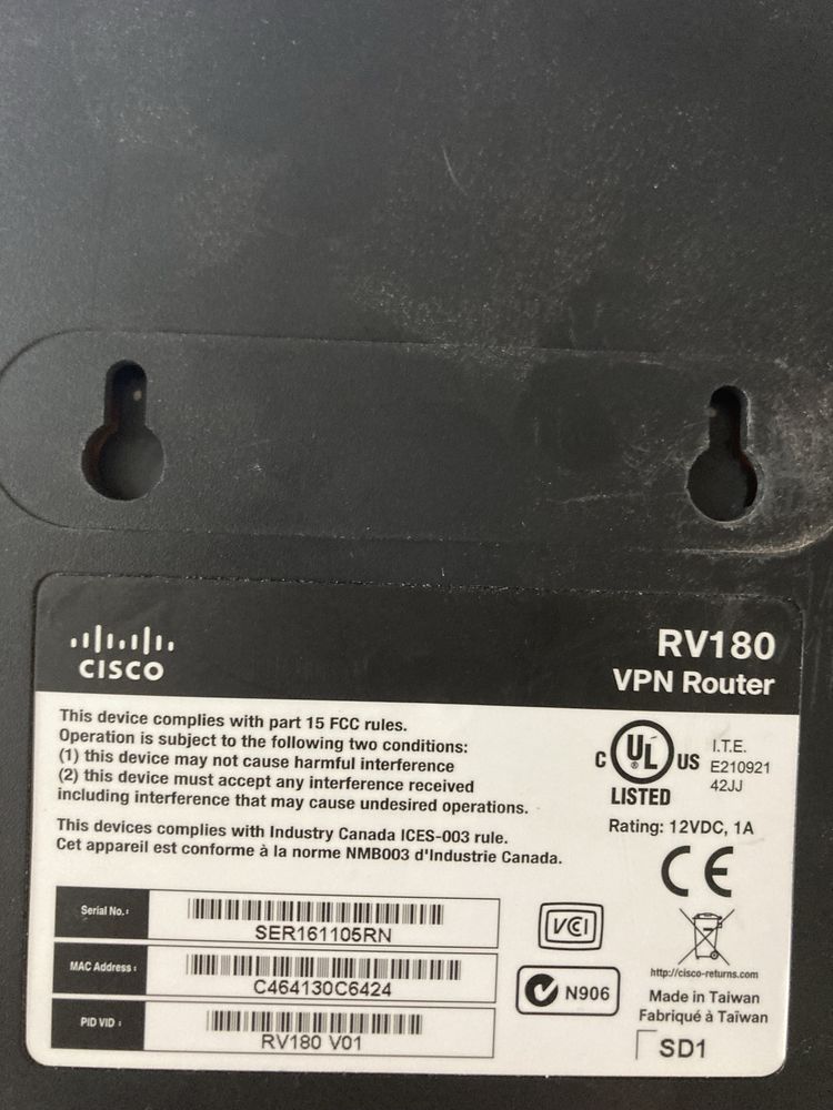Router Cisco RV180 + zasilacz