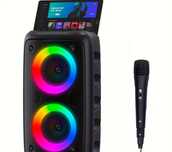 Coluna com microfone de oferta para karaoke conectavel