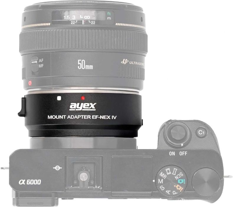 Adapter Obiektywu EF-NEX IV Canon EF/EF-S do Sony E-Mount AF IS