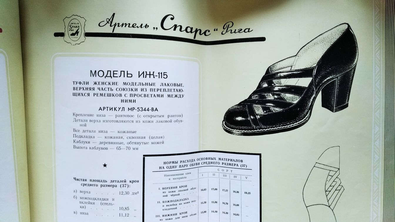 Книга. Антикварный каталог обуви 1954г.