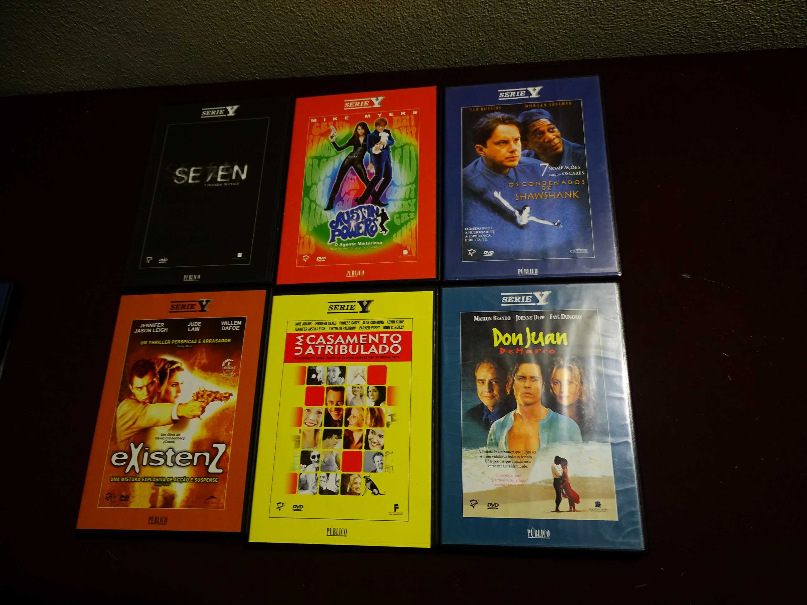 Filmes em DVD Série Y/3 euros cada DVD