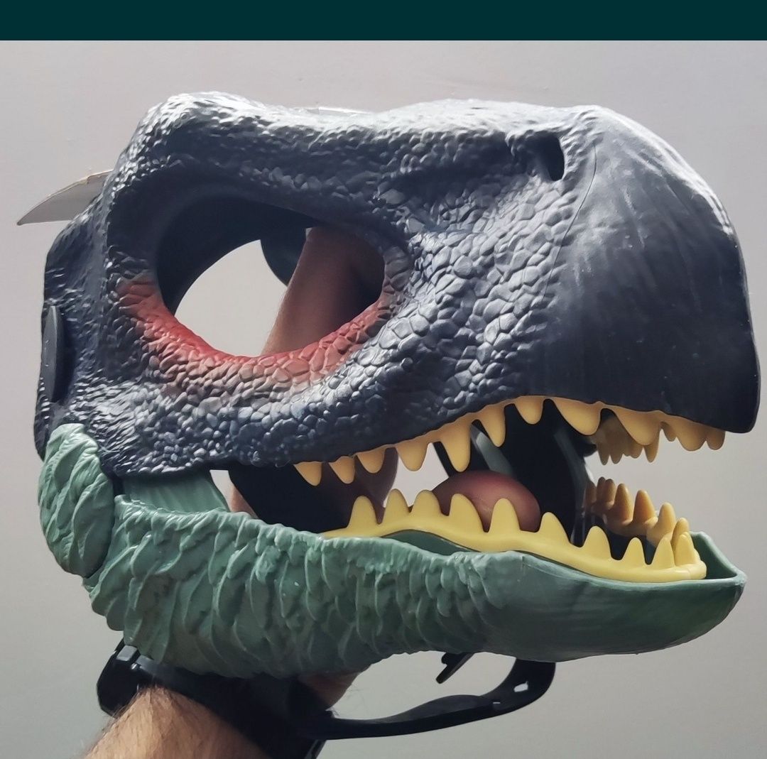Dino maska Mattel Therizinozaurus furry oryginalna szybka wysyłka
