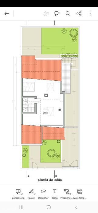 Lote para construção de moradia geminada.