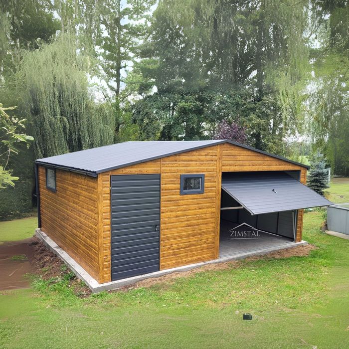 Garaże Blaszane Garaż Każdy Wymiar 3x5 4x6 6x5 6x6 7x6 9x7 12x20 etc.