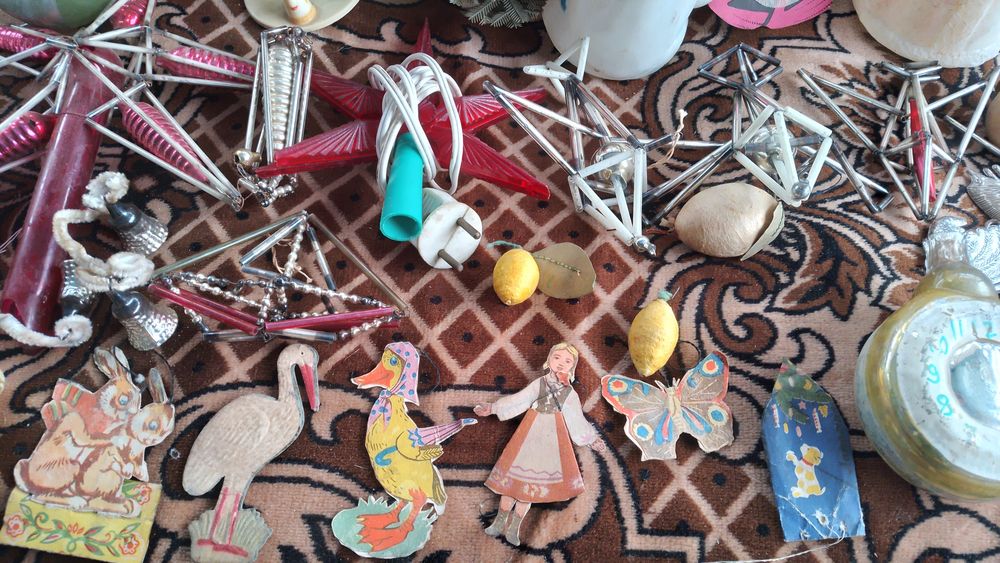 Стариные новогодние игрушки ссср деды морозы