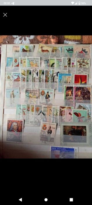 Coleção de selos vários paises